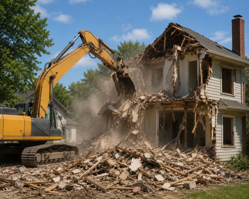 House Wrecking in Cypress, TX